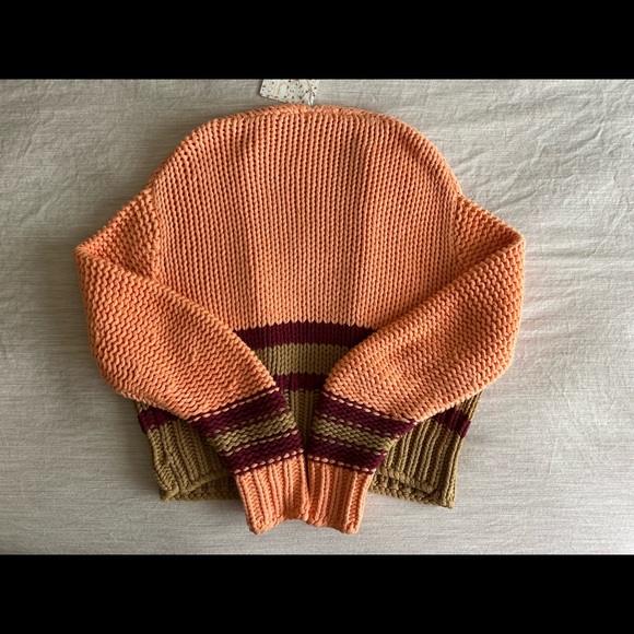 NWT Free People Glow For It Color Block Cardigan - Picture 7 of 7